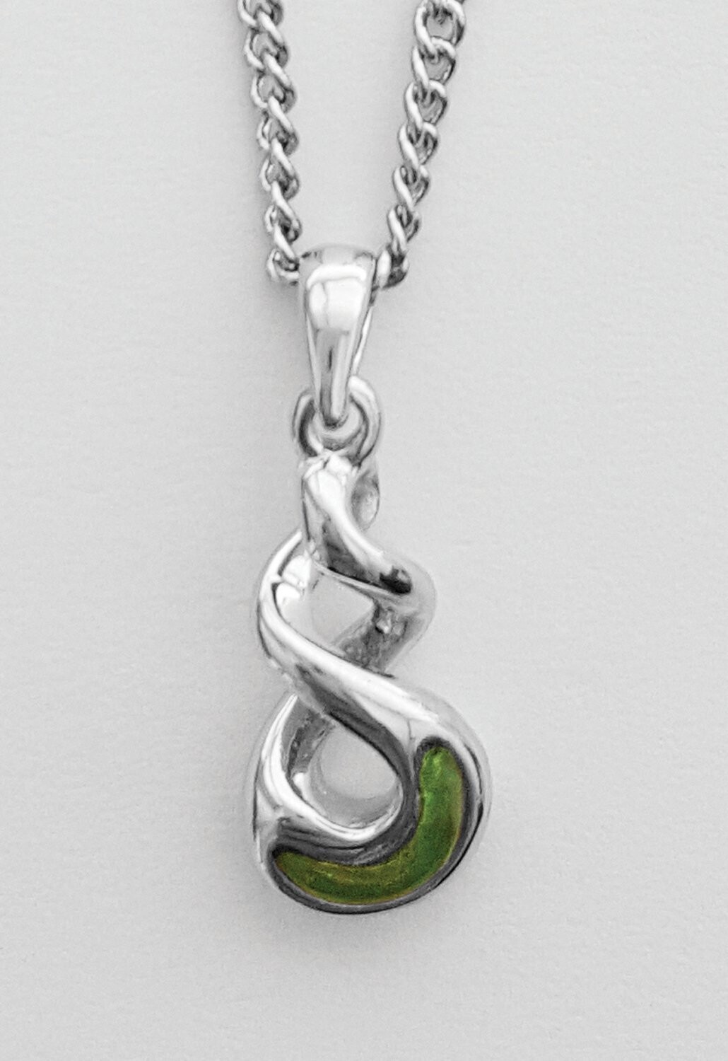 Moko Pounamu Genuine NZ Pounamu Double Twist Pendant - BRP11