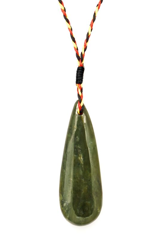 Moko Pounamu Chiefs Genuine Greenstone Roimata (Drop)