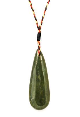 Moko Pounamu Chiefs Genuine Greenstone Roimata (Drop)