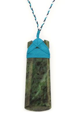 Moko Pounamu Blues Genuine Greenstone Toki - S/M/L