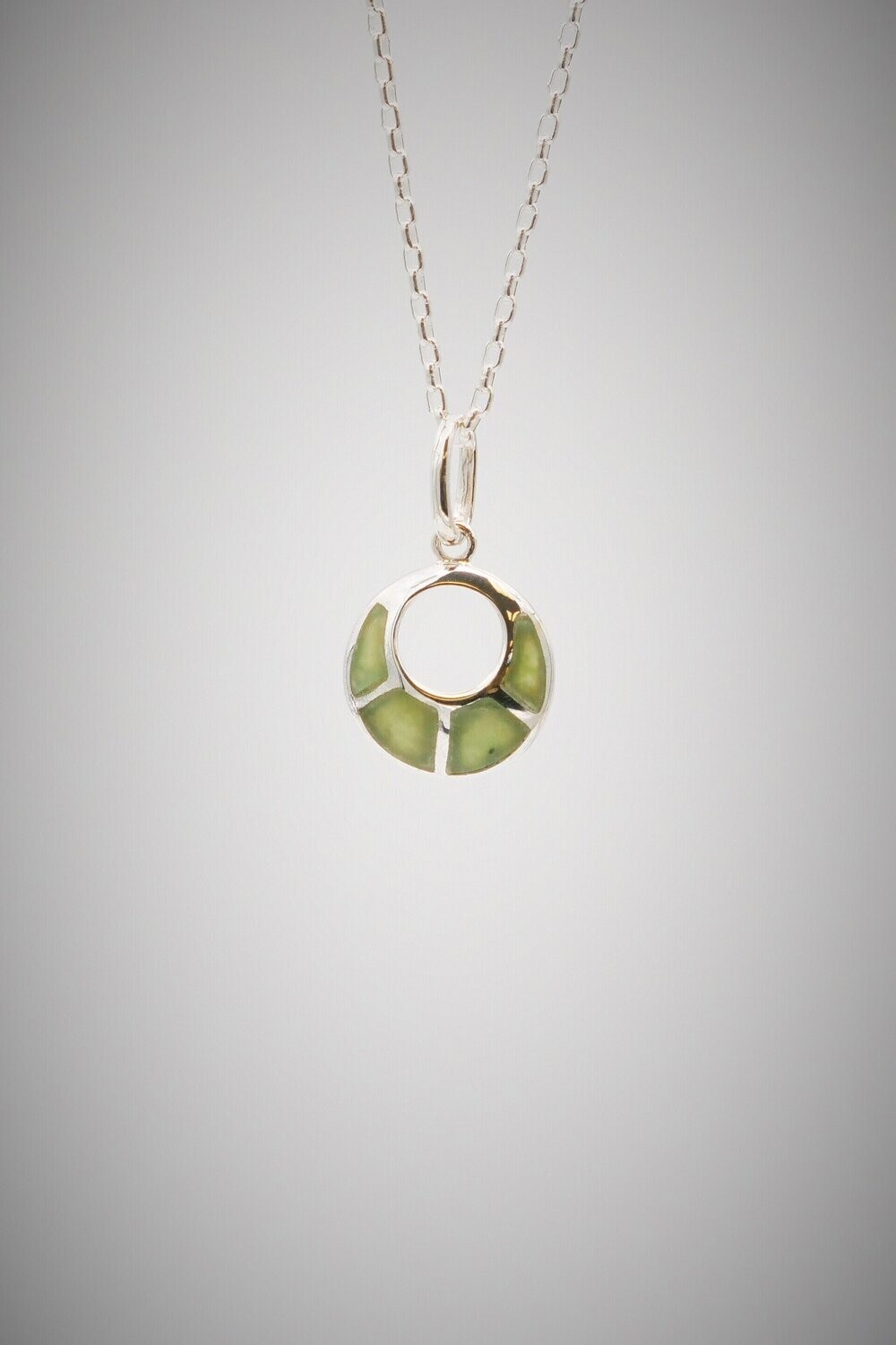 Moko Pounamu Greenstone and Sterling Silver Pendant - 79JP Moko Pounamu Greenstone and Sterling Silver Pendant - 79JP
