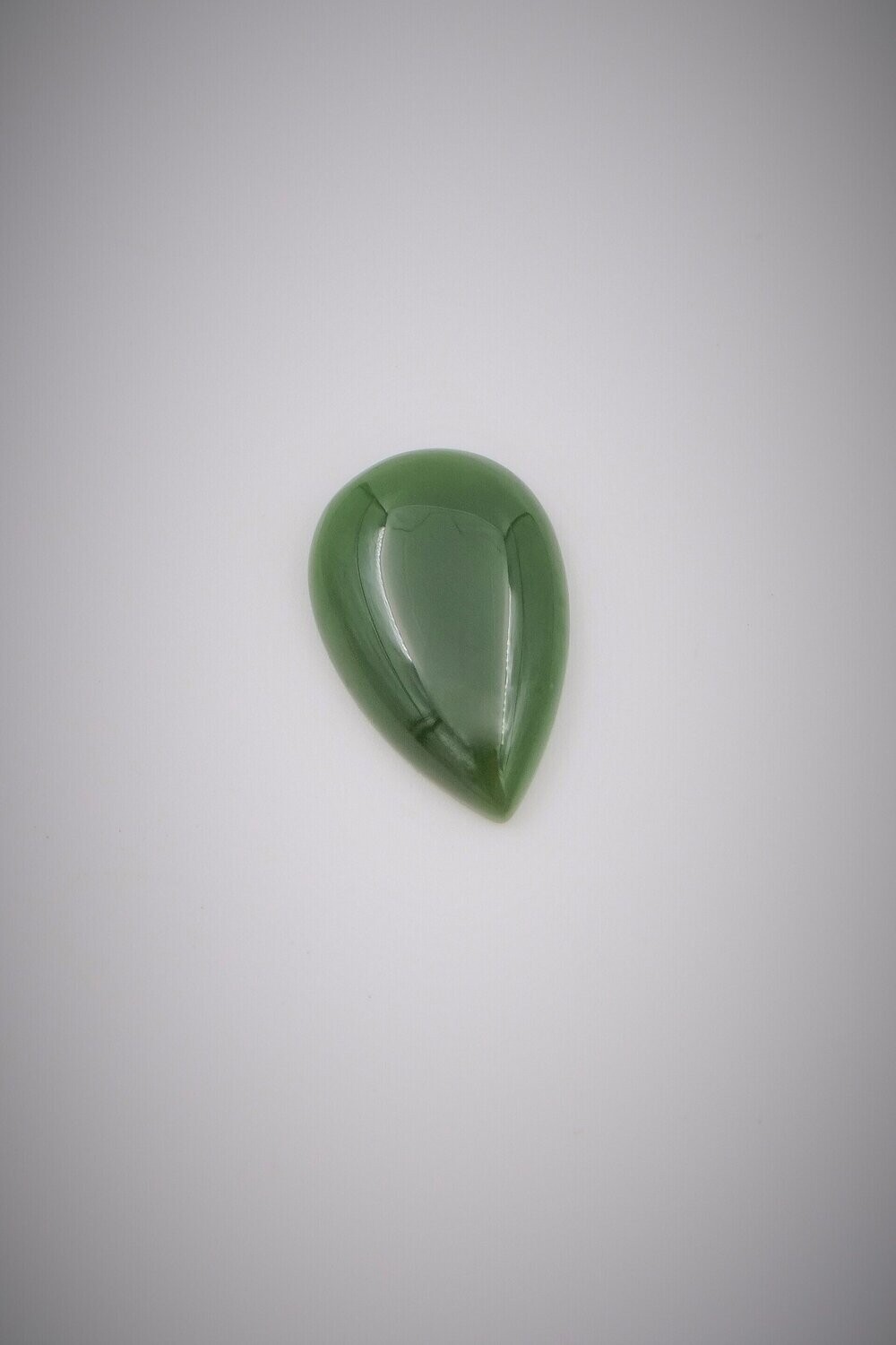 Moko Pounamu Kahurangi Greenstone Pear Shape Cabochon #46 Moko Pounamu Kahurangi Greenstone Pear Shape Cabochon #46
