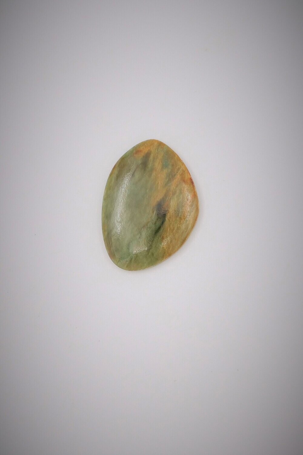 Moko Pounamu Marsden Flower Greenstone Free Form Cabochon #36 Moko Pounamu Marsden Flower Greenstone Free Form Cabochon #36