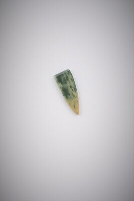 Moko Pounamu Marsden Flower Greenstone Free Form Cabochon #100 Moko Pounamu Marsden Flower Greenstone Free Form Cabochon #100