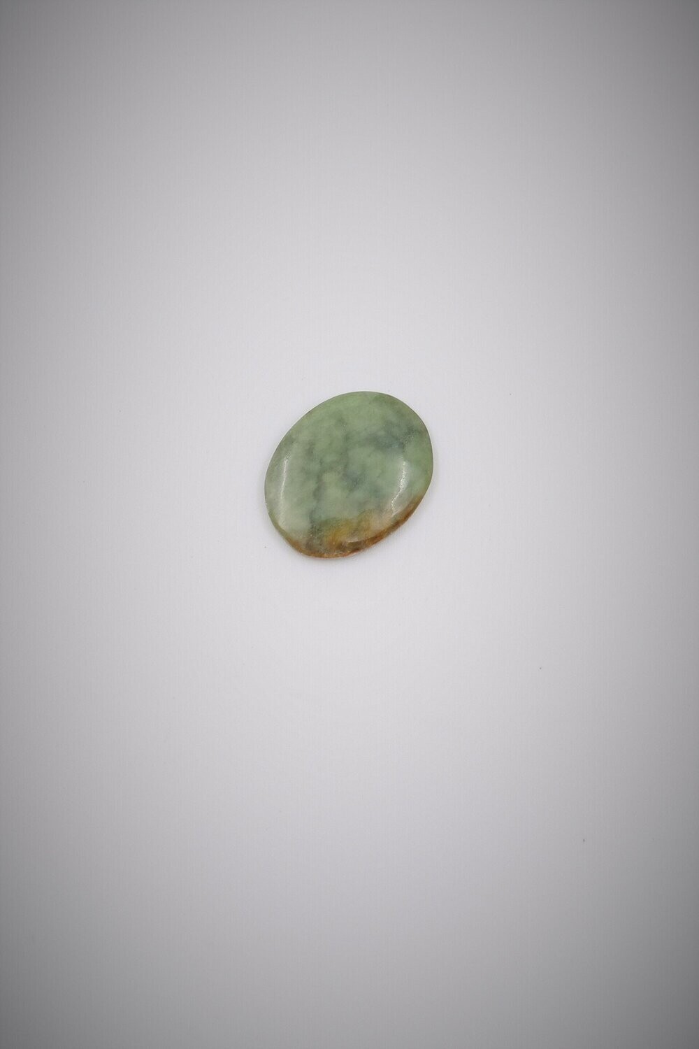 Moko Pounamu Inanga Flower Greenstone Oval Cabochon #90 Moko Pounamu Inanga Flower Greenstone Oval Cabochon #90