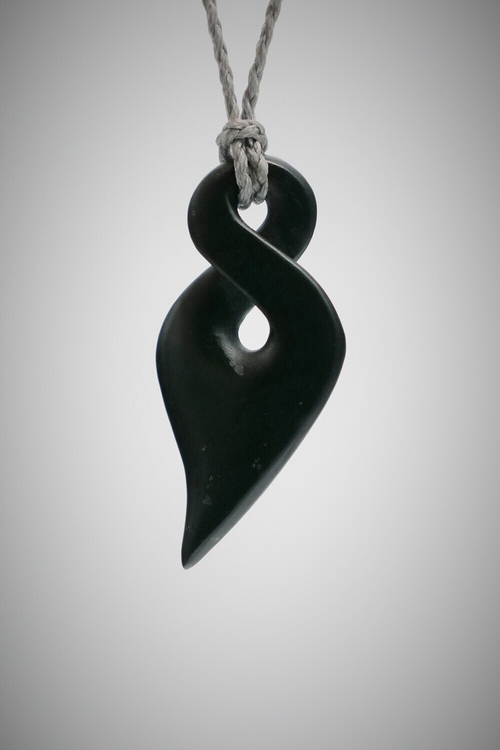 Moko Pounamu Contemporary Single Pikorua NZ Genuine Kawakawa Greenstone - Te Hana Moko Pounamu Contemporary Single Pikorua NZ Genuine Kawakawa Greenstone - Te Hana