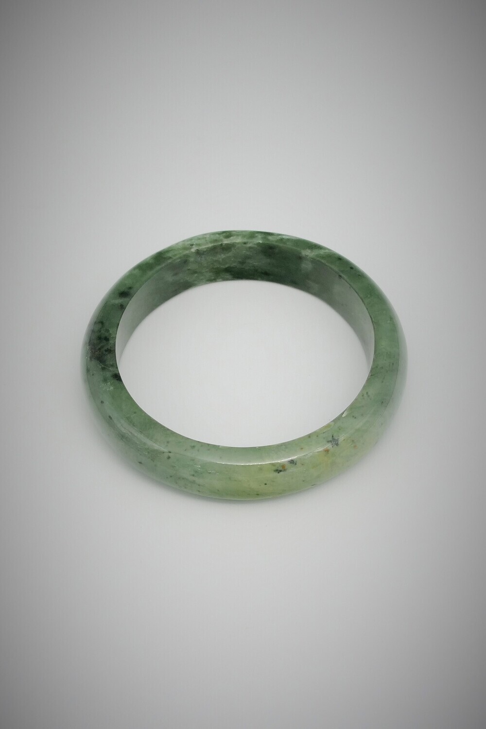 Moko Pounamu NZ Genuine Kokopu Greenstone Solid Bangle - Purerua 73mm Moko Pounamu NZ Genuine Kokopu Greenstone Solid Bangle - Purerua 73mm