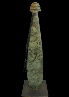 Moko Pounamu Mere - NZ Genuine Raukaraka Pounamu - Waiotemarama Moko Pounamu Mere - NZ Genuine Raukaraka Pounamu - Waiotemarama