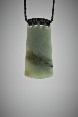 Moko Pounamu Kuru  NZ Genuine Inanga Flower Greenstone - Omiru