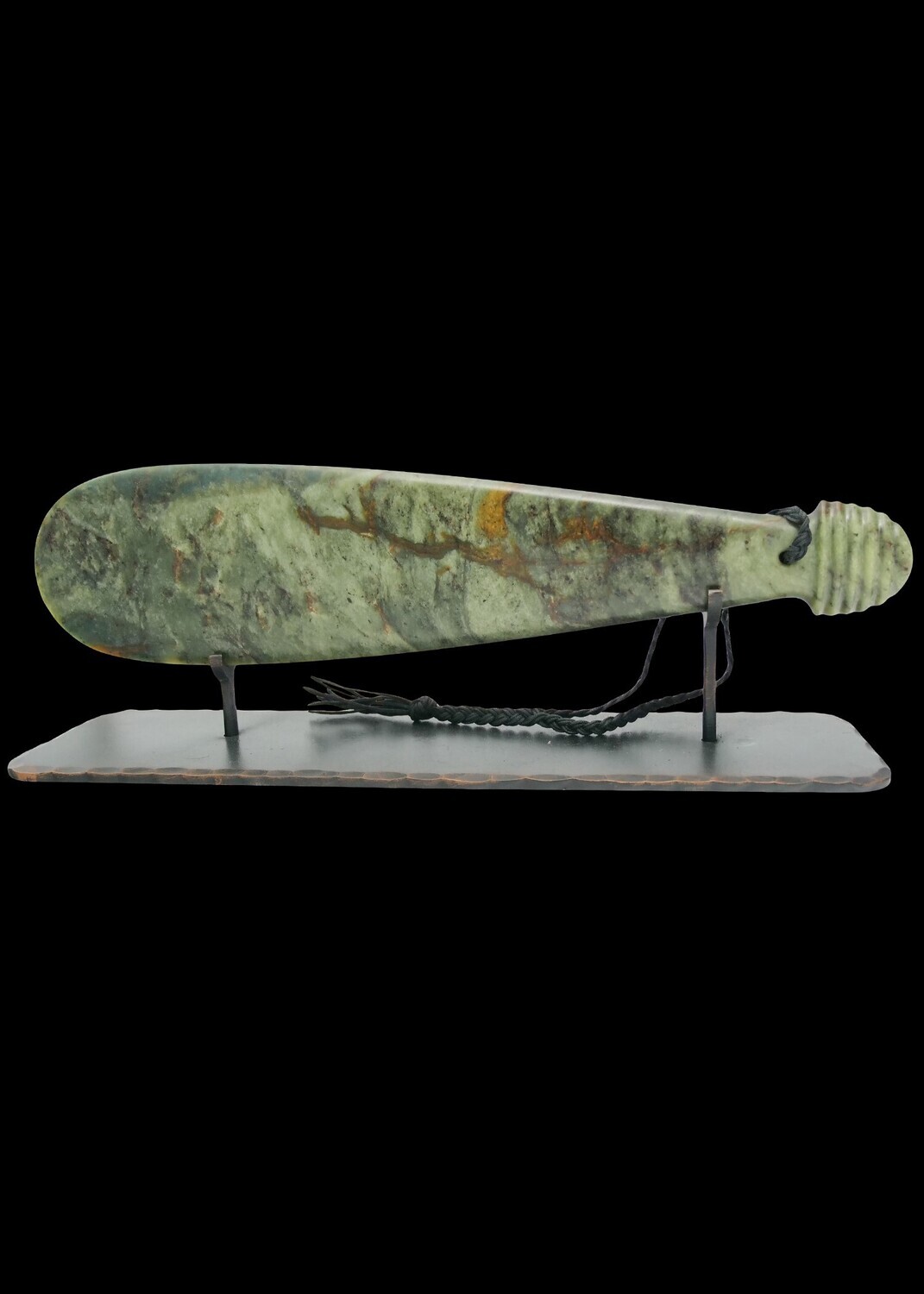 Moko Pounamu Mere - NZ Genuine Raukaraka Pounamu - Kahokawa Moko Pounamu Mere - NZ Genuine Raukaraka Pounamu - Kahokawa