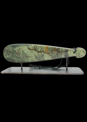 Moko Pounamu Mere - NZ Genuine Raukaraka Pounamu - Kahokawa Moko Pounamu Mere - NZ Genuine Raukaraka Pounamu - Kahokawa