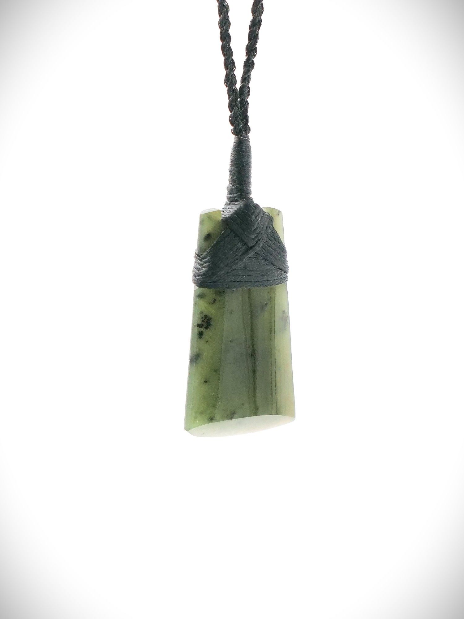 Moko Pounamu Pepi Toki NZ Genuine Kawakawa Greenstone - PTO