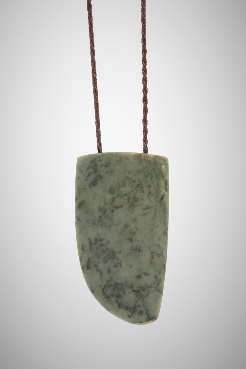 Moko Pounamu Rei Niho NZ Genuine Kokopu Greenstone - Kikiwa