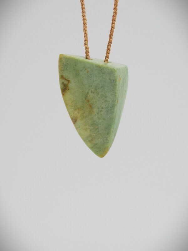 Moko Pounamu Rei Niho (tooth) NZ Genuine Marsden Flower Greenstone - Moturekareka Moko Pounamu Rei Niho (tooth) NZ Genuine Marsden Flower Greenstone - Moturekareka