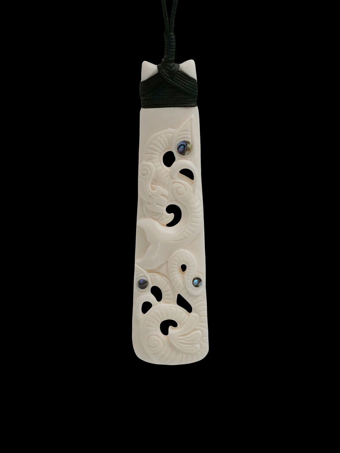 Moko Pounamu Toki Bone Carving AB48