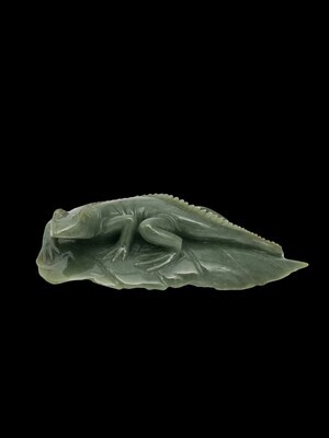 Moko Pounamu Ngarara (Lizard) NZ Genuine Reef Inanga Greenstone - Mokomoko Moko Pounamu Ngarara (Lizard) NZ Genuine Reef Inanga Greenstone - Mokomoko