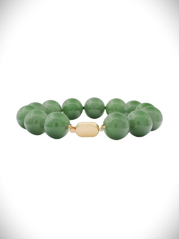 Moko Pounamu Bracelet NZ Genuine Inanga Greenstone - Opihi