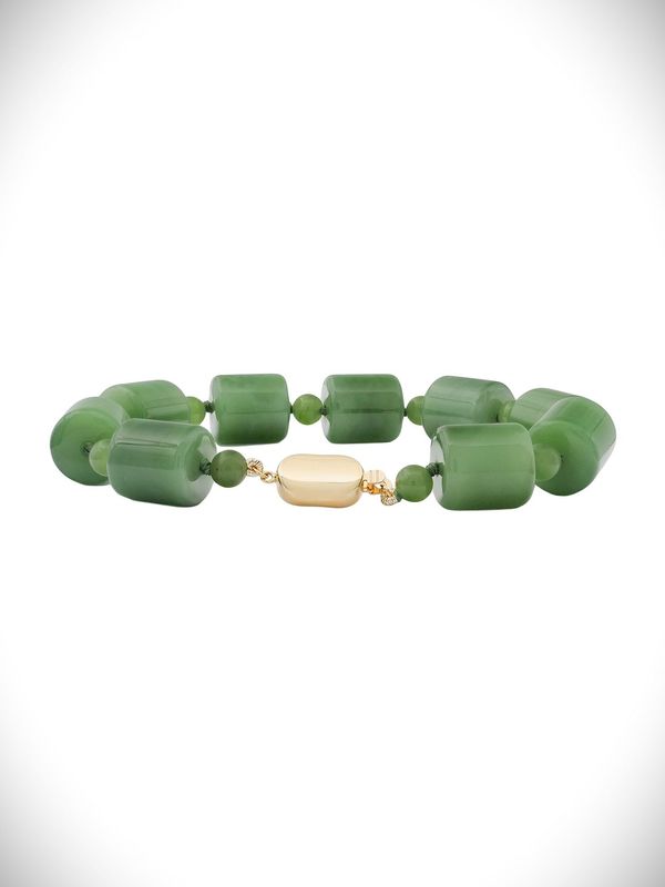 Moko Pounamu Bracelet NZ Genuine Inanga Greenstone - Okapu