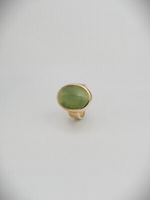 Moko Pounamu Gilt Jewellery Cat's Eye Inanga Pounamu & 9ct Gold Ring 10177 Moko Pounamu Gilt Jewellery Cat's Eye Inanga Pounamu & 9ct Gold Ring 10177