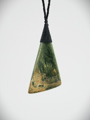 Moko Pounamu Toki NZ Genuine Marsden Flower Greenstone - Ponganui
