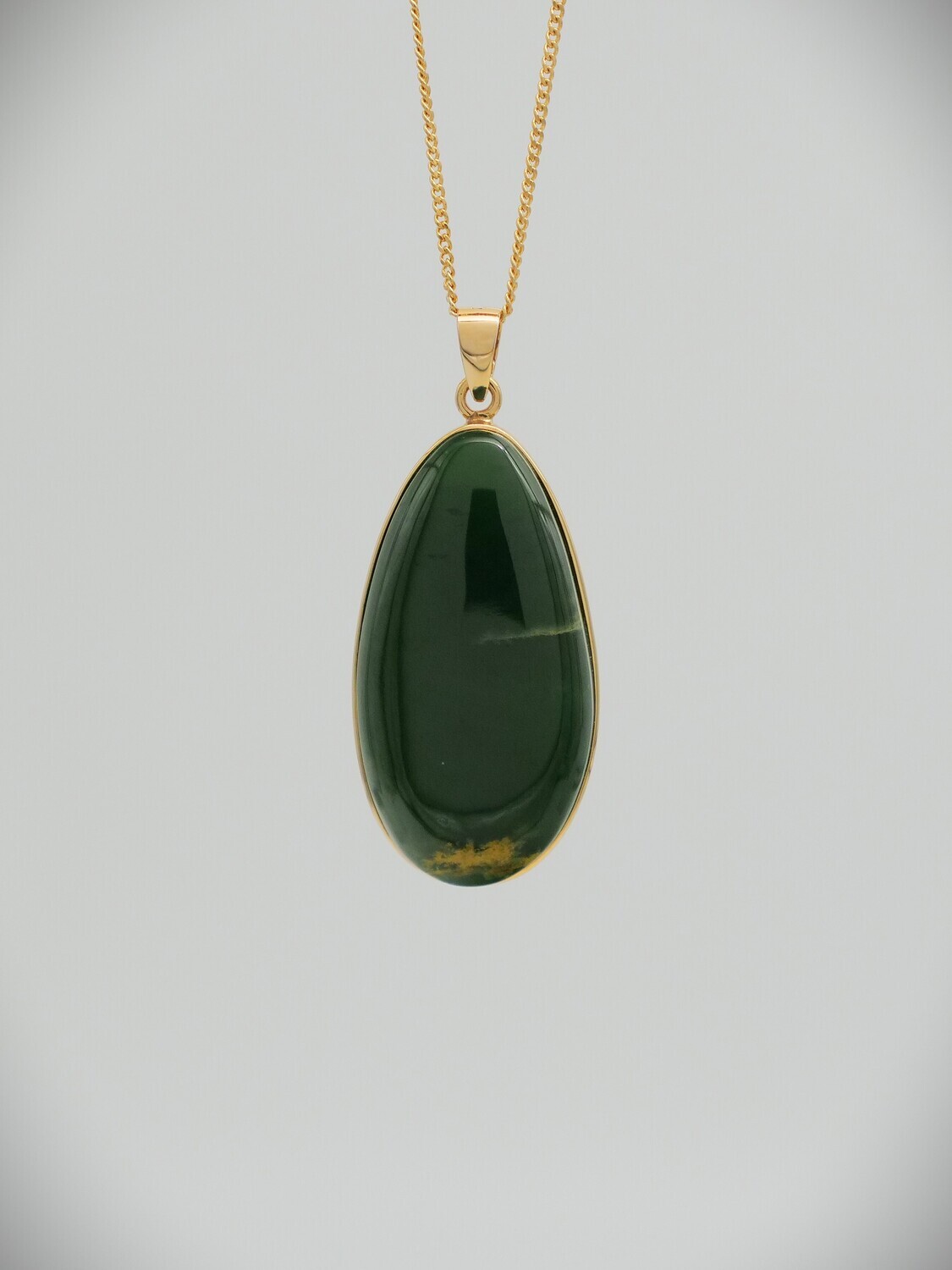 Moko Pounamu Marsden Flower Greenstone and 14ct Gold Pendant 10536 Moko Pounamu Marsden Flower Greenstone and 14ct Gold Pendant 10536