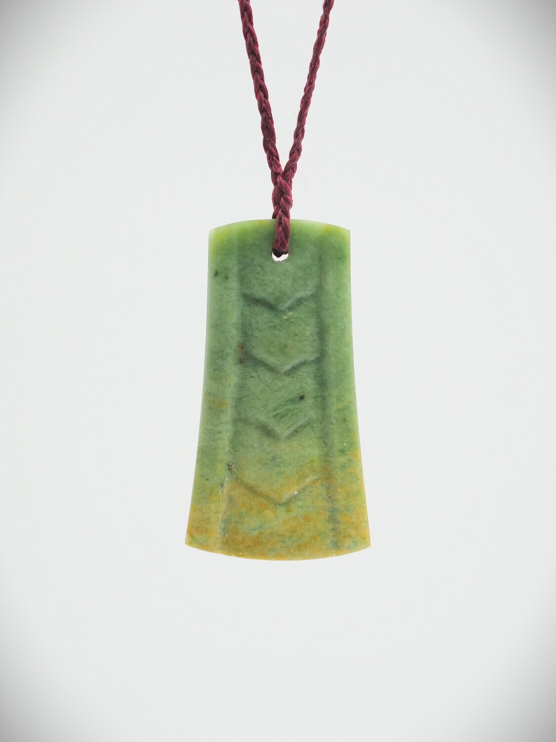 Moko Pounamu Kuru Drop NZ Genuine Marsden Flower Greenstone - Kaihere