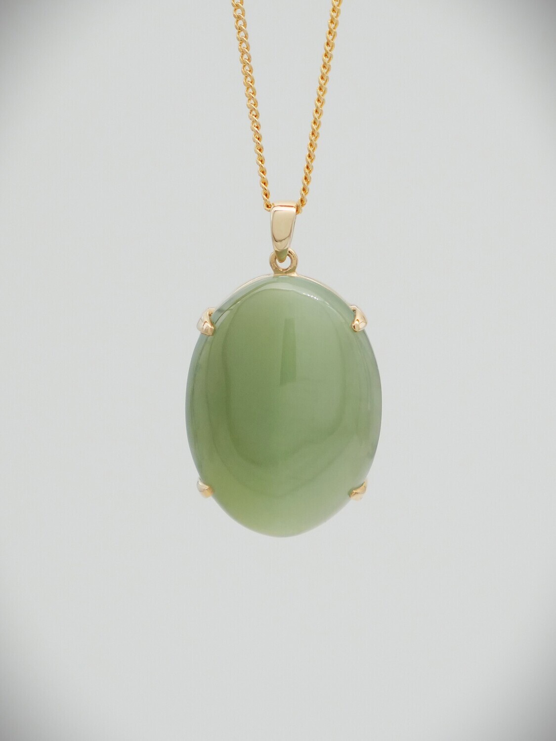 Moko Pounamu NZ Genuine Inanga Greenstone and 14ct Gold Cats Eye Pendant 10758 Moko Pounamu NZ Genuine Inanga Greenstone and 14ct Gold Cats Eye Pendant 10758