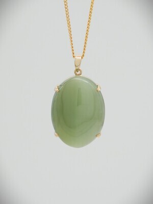 Moko Pounamu NZ Genuine Inanga Greenstone and 14ct Gold Cats Eye Pendant 10758 Moko Pounamu NZ Genuine Inanga Greenstone and 14ct Gold Cats Eye Pendant 10758