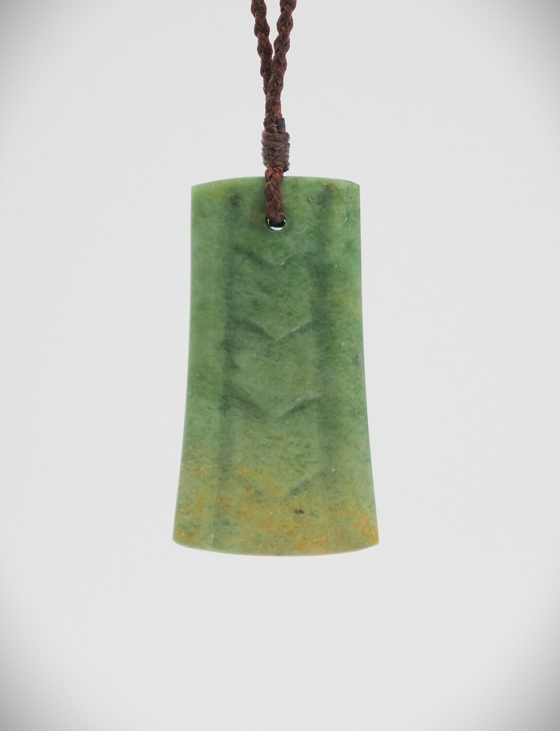 Moko Pounamu Kuru Drop NZ Genuine Marsden Flower Greenstone - Kamaka Moko Pounamu Kuru Drop NZ Genuine Marsden Flower Greenstone - Kamaka