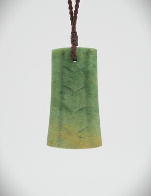 Moko Pounamu Kuru Drop NZ Genuine Marsden Flower Greenstone - Kamaka Moko Pounamu Kuru Drop NZ Genuine Marsden Flower Greenstone - Kamaka
