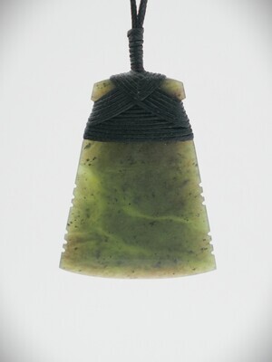 Moko Pounamu Toki NZ Genuine Totoweka Greenstone - Taramakau Moko Pounamu Toki NZ Genuine Totoweka Greenstone - Taramakau