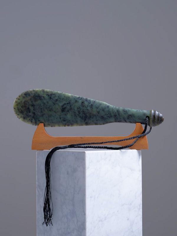 Moko Pounamu Mere NZ Genuine Hapopo Greenstone - Ruapuke