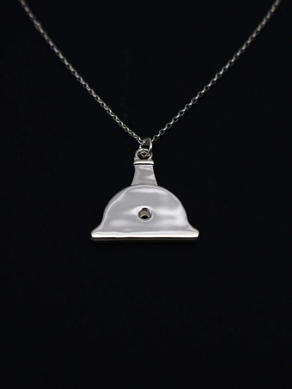 Moko Pounamu Sterling Silver Shepherds Whistle Small SW4 Moko Pounamu Sterling Silver Shepherds Whistle Small SW4