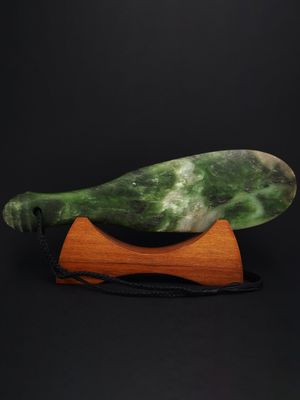 Moko Pounamu Mere NZ Genuine Totoweka Pounamu - Maerewhenua Moko Pounamu Mere NZ Genuine Totoweka Pounamu - Maerewhenua