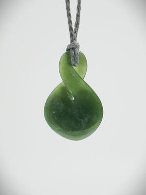 Moko Pounamu Single Pikorua NZ Genuine Kahotea Greenstone - Kohaka Moko Pounamu Single Pikorua NZ Genuine Kahotea Greenstone - Kohaka