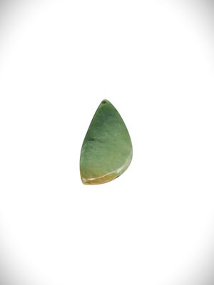 Moko Pounamu Marsden Flower Greenstone Free Form Cabochon #184 Moko Pounamu Marsden Flower Greenstone Free Form Cabochon #184