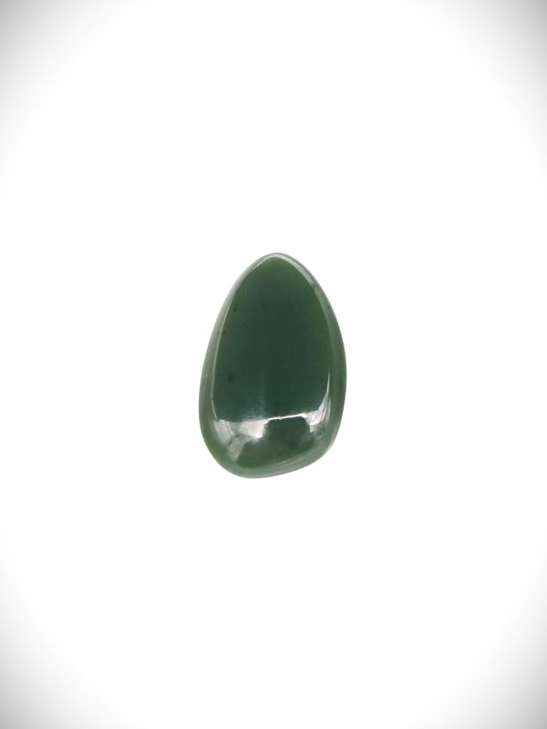 Moko Pounamu Kawakawa Greenstone Free Form Cabochon #190
