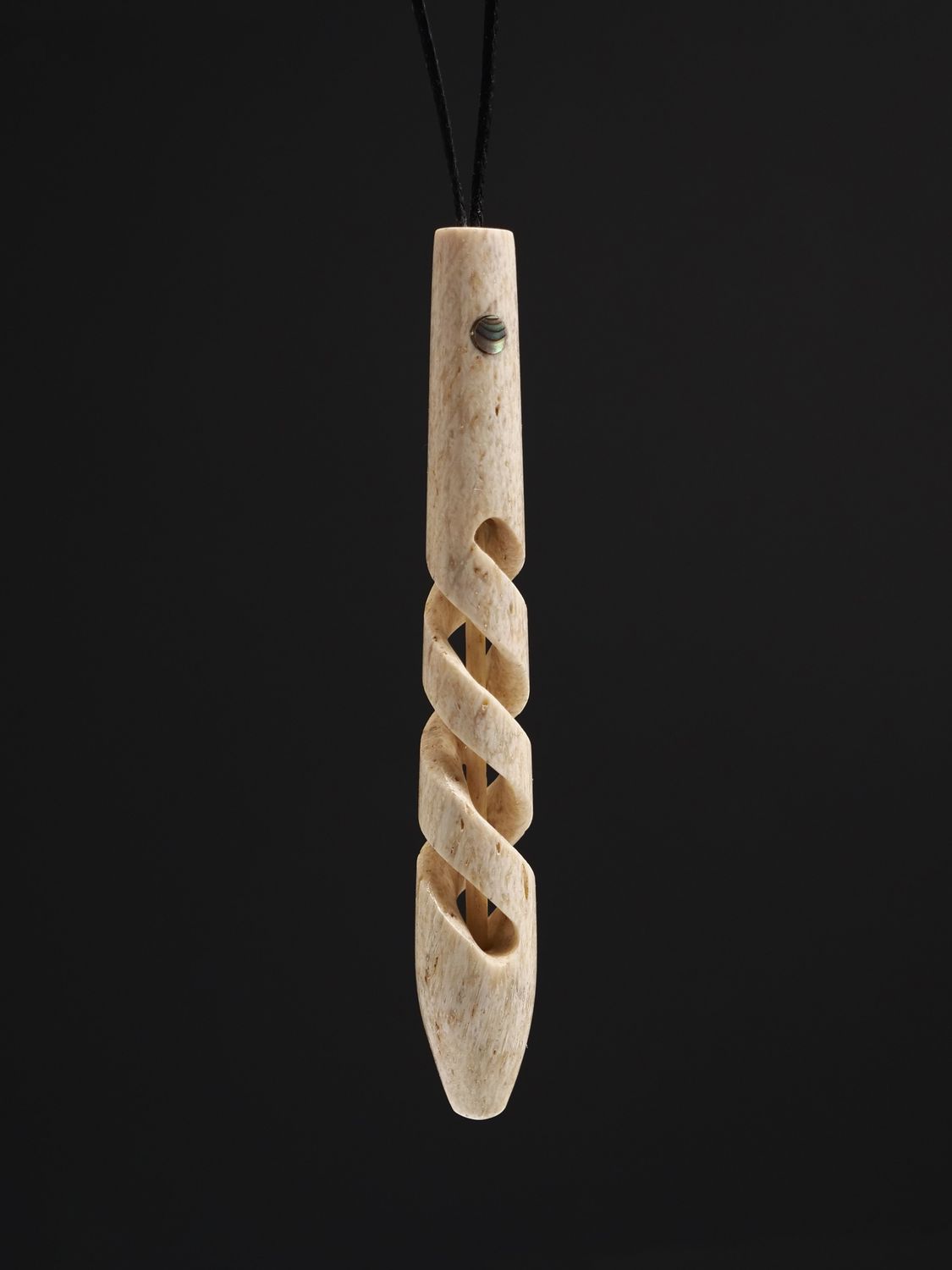 Moko Pounamu Whale Bone Carving - Waipara Moko Pounamu Whale Bone Carving - Waipara