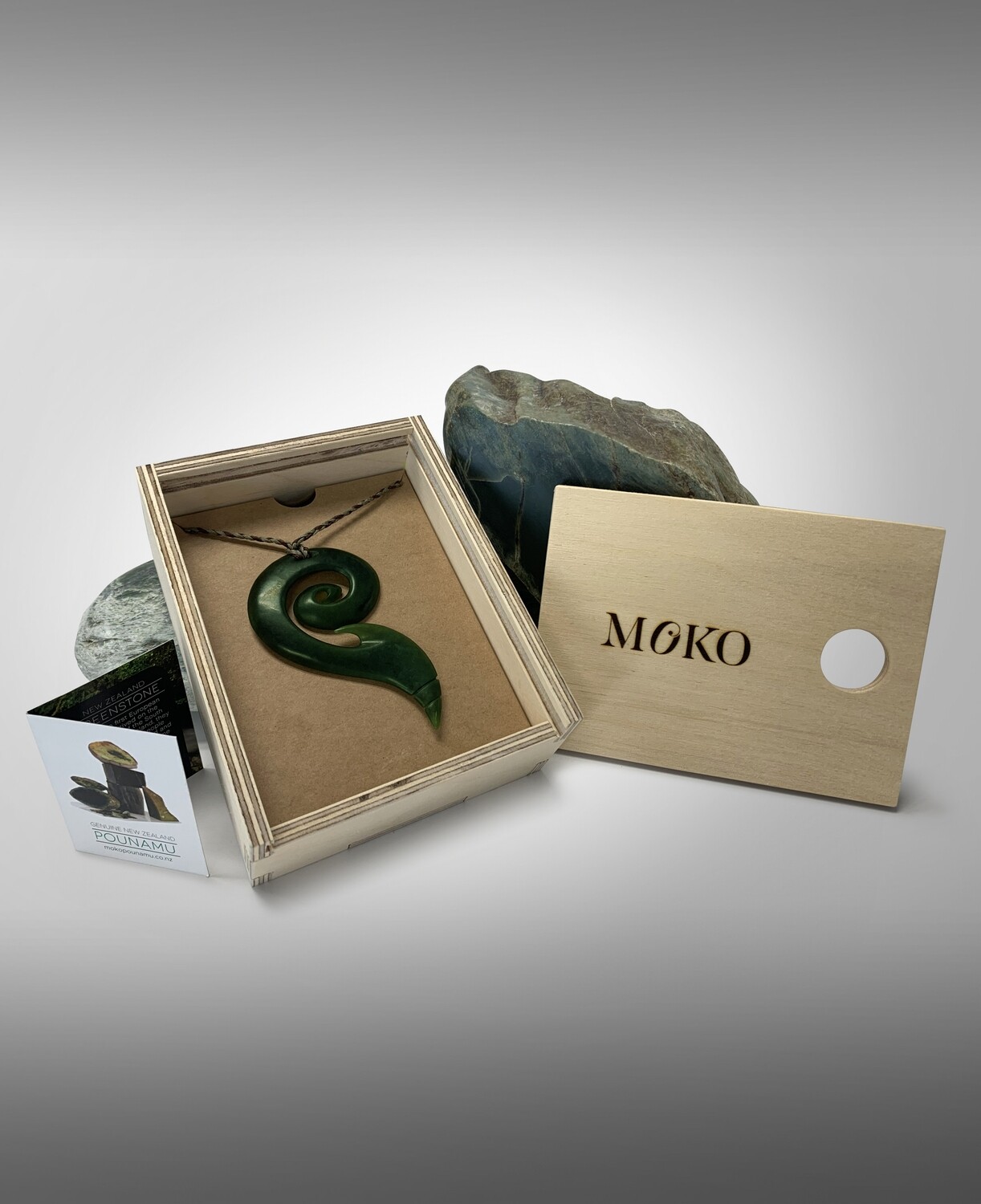 Gift packaging - Moko Pounamu Sustainable Birch Box - only available with carving or jewellery purchase