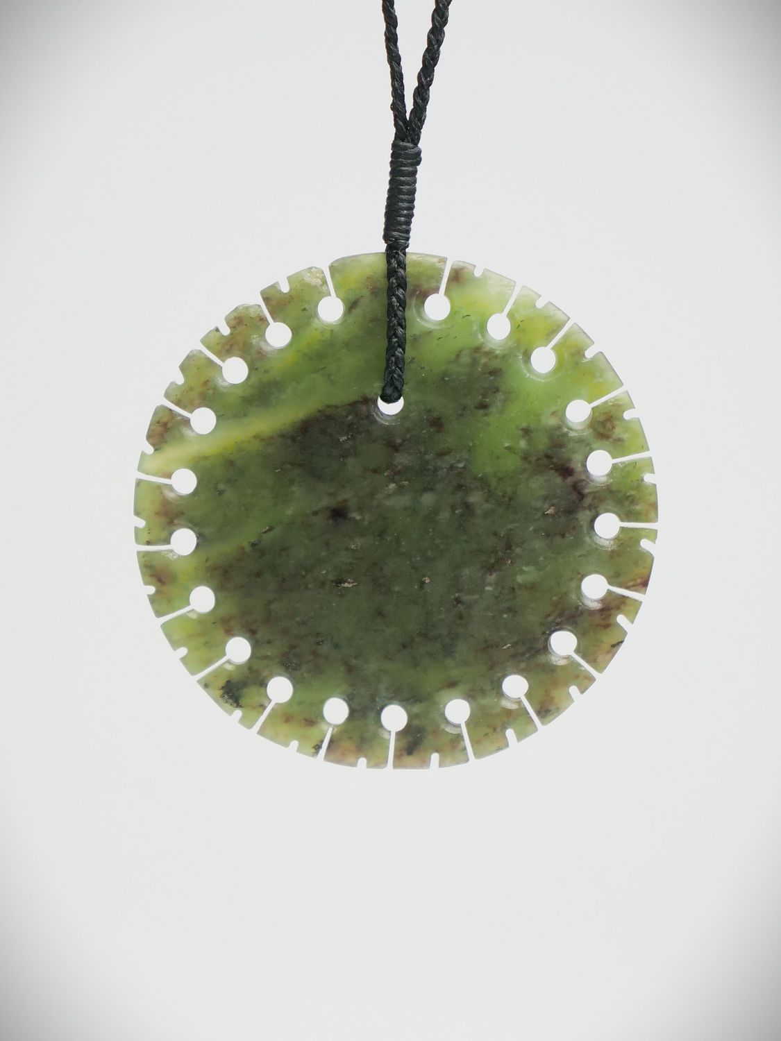 Moko Pounamu Notched Porohita NZ Genuine Totoweka Greenstone - Harihari Moko Pounamu Notched Porohita NZ Genuine Totoweka Greenstone - Harihari