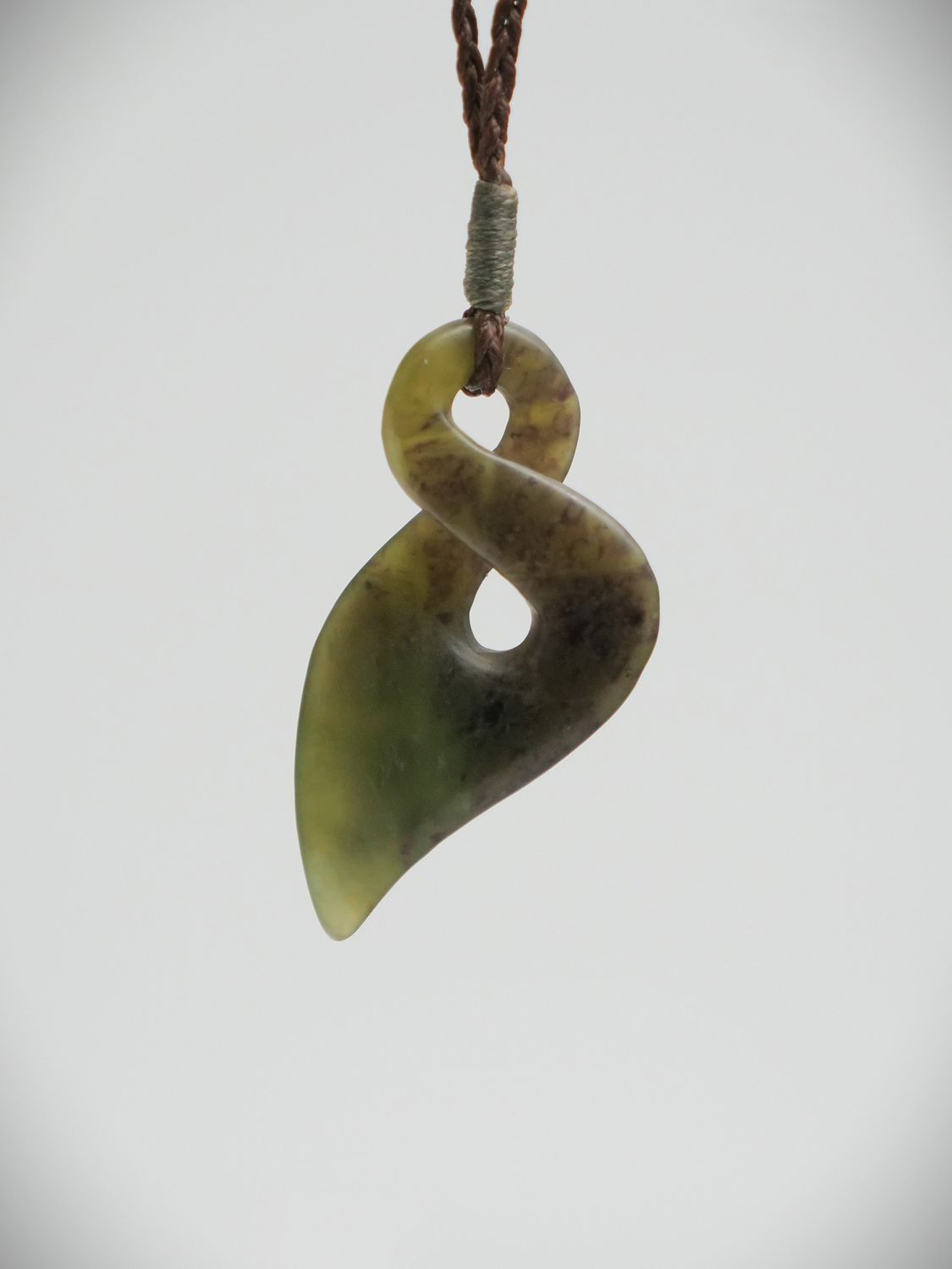 Moko Pounamu Single Pikorua NZ Genuine Totoweka Greenstone - Waimairi Moko Pounamu Single Pikorua NZ Genuine Totoweka Greenstone - Waimairi