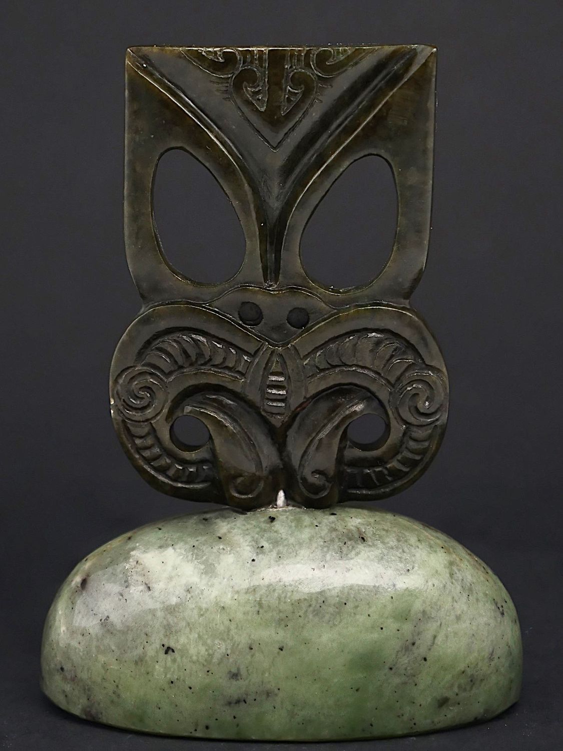 Moko Pounamu Koruru NZ Genuine Kawakawa Greenstone - Te Rauakaaka Moko Pounamu Koruru NZ Genuine Kawakawa Greenstone - Te Rauakaaka