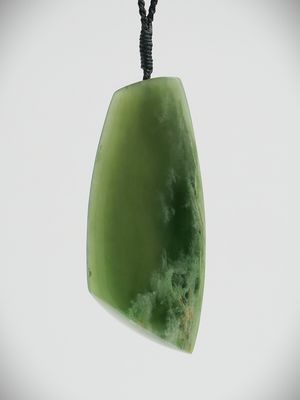 Moko Pounamu Kuru NZ Genuine Kahurangi Flower Greenstone - Ouruhia