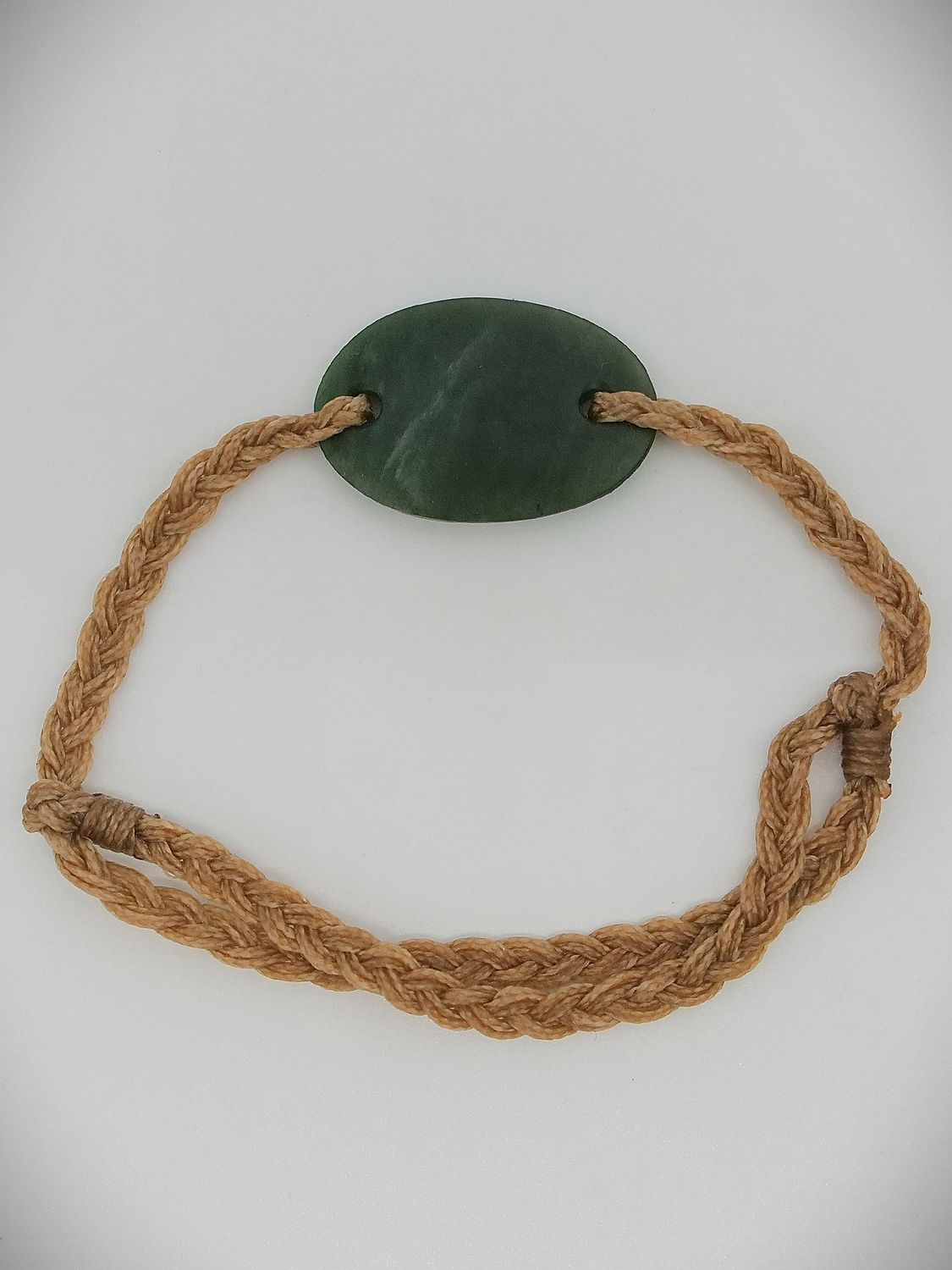 Moko Pounamu Adjustable Bracelet NZ Genuine Kawakawa Greenstone 13129 Moko Pounamu Adjustable Bracelet NZ Genuine Kawakawa Greenstone 13129