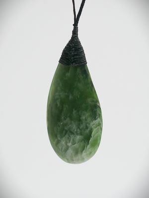Moko Pounamu Roimata (Teardrop) NZ Genuine Kahotea Greenstone - Manahi Moko Pounamu Roimata (Teardrop) NZ Genuine Kahotea Greenstone - Manahi