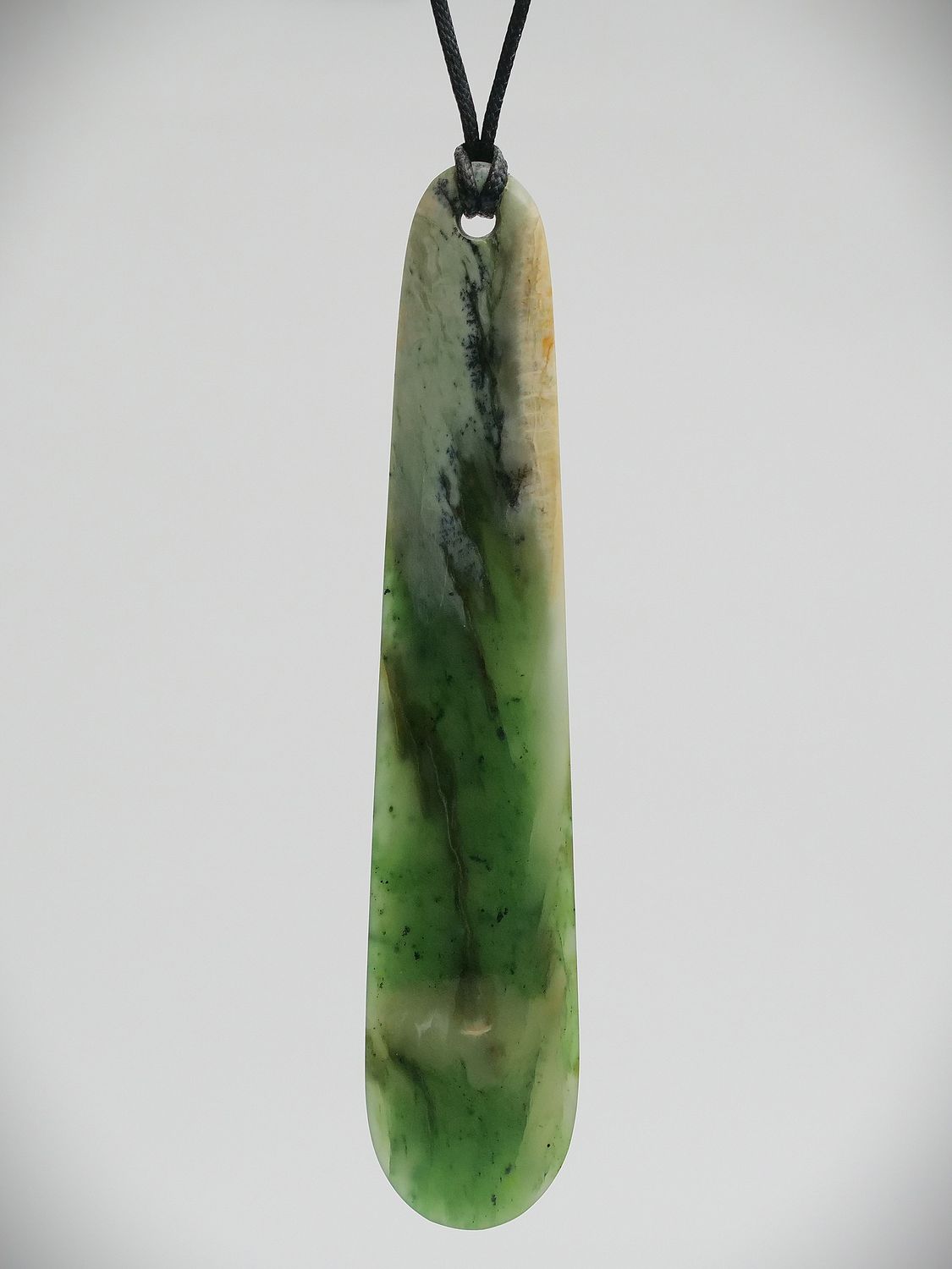 Moko Pounamu Roimata (Teardrop) NZ Genuine Hapopo Greenstone -  Whangatoetoe