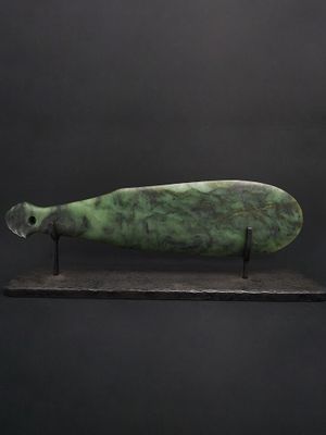 Moko Pounamu Mere NZ Genuine Hapopo Pounamu - Te Kopahou Moko Pounamu Mere NZ Genuine Hapopo Pounamu - Te Kopahou