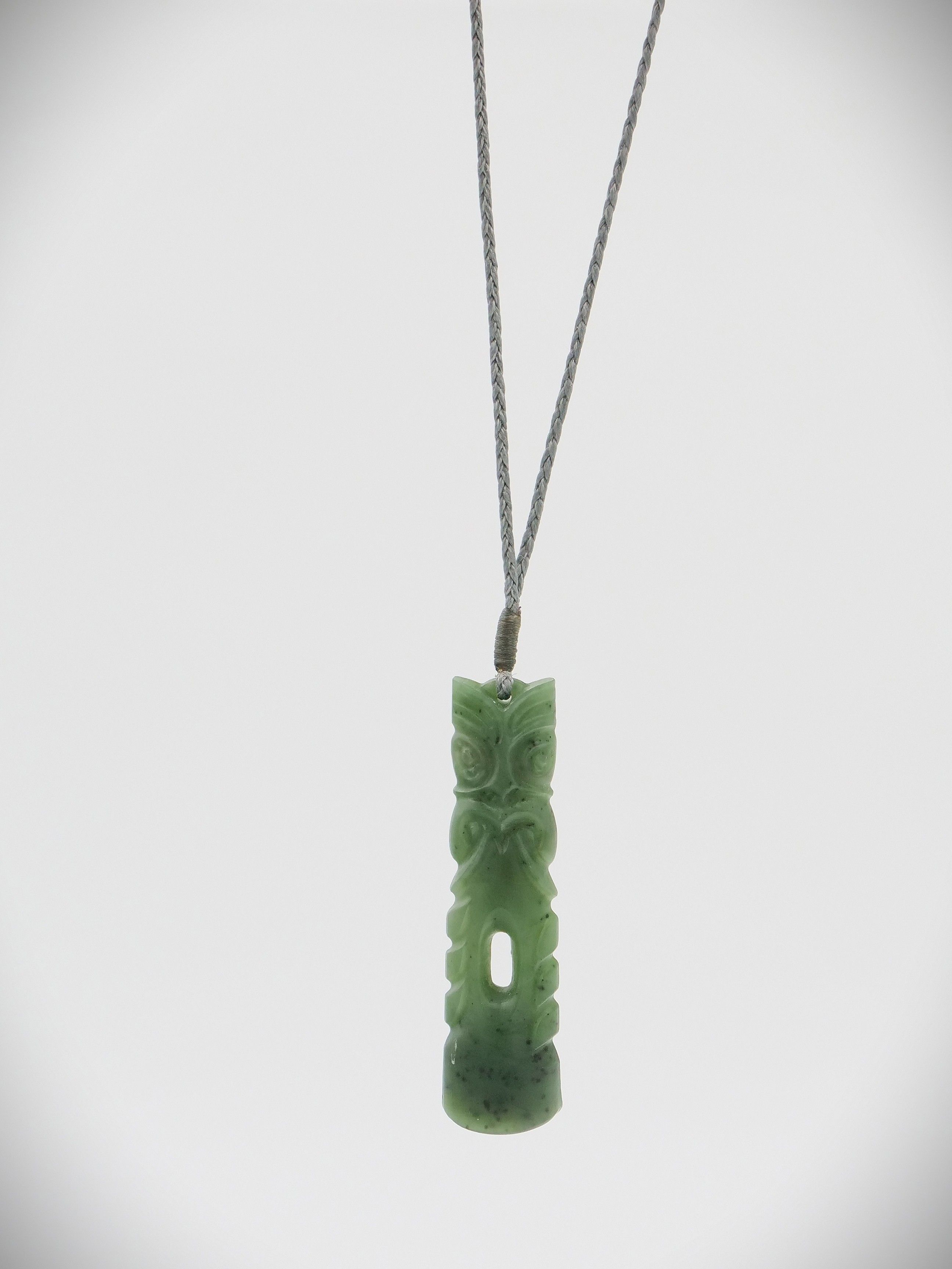 Moko Pounamu Tekoteko Toki NZ Genuine Kawakawa Greenstone- Waituna