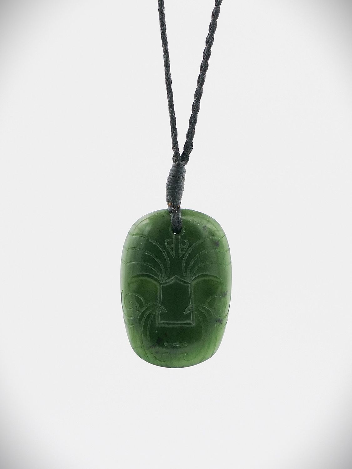 Moko Pounamu Koruru NZ Genuine Kawakawa Greenstone - Pounui Moko Pounamu Koruru NZ Genuine Kawakawa Greenstone - Pounui