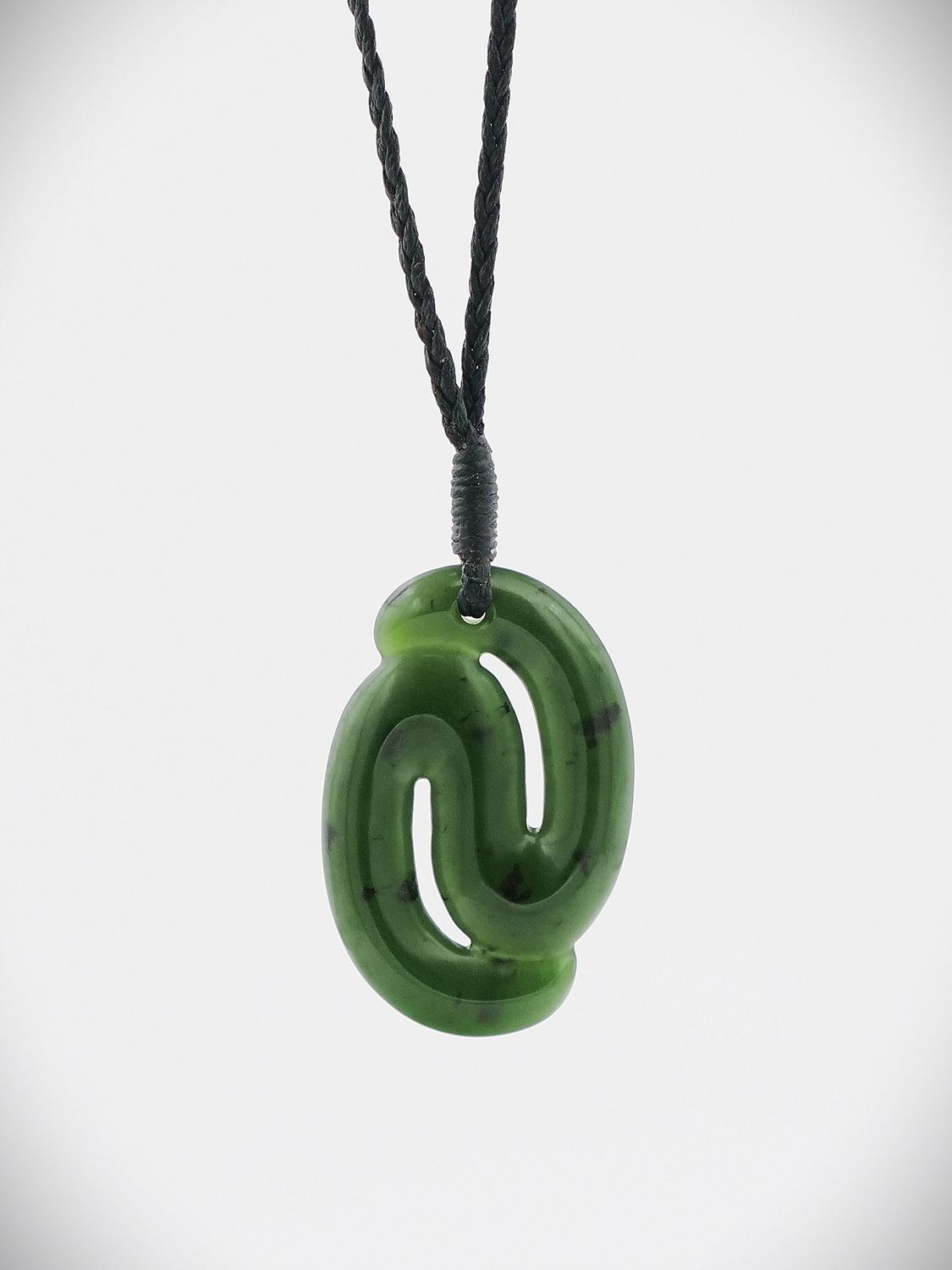 Moko Pounamu Mauri Ora NZ Genuine Kawakawa Greenstone - Te Awaiti Moko Pounamu Mauri Ora NZ Genuine Kawakawa Greenstone - Te Awaiti